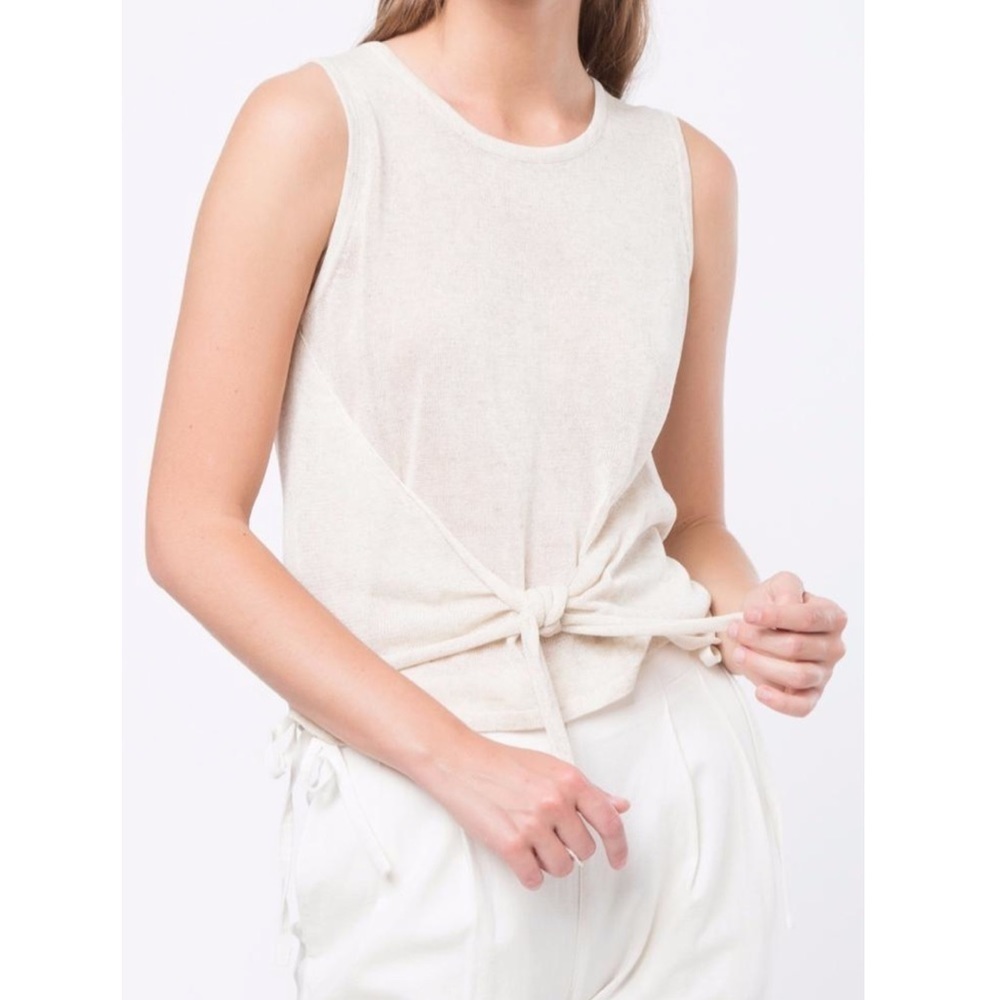 MO:VINT Tie front wrap sleeveless top